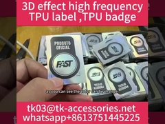 Λαμπρή εκτύπωση ετικετών υφασμάτων 5cm για Sportswear