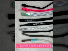 Αθλητισμός που ντύνει το σκοινί Drawstring συνήθειας με τις άκρες σιλικόνης