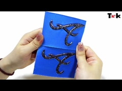 Προσαρμοσμένο σχεδιασμό 3D εκτυπωτής ετικέτας Tpu Soft 3D Embossed Tpu θερμική μεταφορά Embossed Flocked Custom Logo C