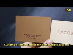 Προσαρμοσμένα δερμάτινα μπαλώματα για μεταφορά θερμότητας σίδηρο σε γνήσιο δέρμα χαραγμένα δερμάτινα μπαλώματα για υφάσματα καπέλων