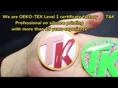 Περιβαλλοντικά φιλικό Custom Iron On Heat Press Σιλικόνιο αυτοκόλλητο T-Shirt 3D Σιλικόνη θερμική μεταφορά εκτύπωση