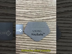 Ετικέτες ενδυμάτων Τυπωμένες Σιδερώνονται Χονδρική λογότυπο Ανακλαστικό Ασημί Ειδικά Κατασκευασμένες Ετικέτες για Ρούχα Πουκάμισο