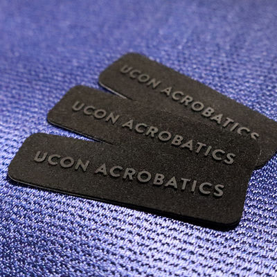 Customized Silicone Embossed 3D Logo Heat Transfer Label For Clothing