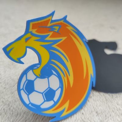 Custom Square Shape 3D Silicone Patch with Ultrasonic Cut and Plating Technics for Garment Use