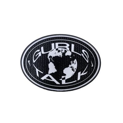 Custom Square Shape 3D Silicone Patch with Ultrasonic Cut and Plating Technics for Garment Use