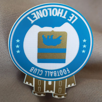 Square Shape One Side Fold Heat Transfer Printing Custom Silicone Label for Garments