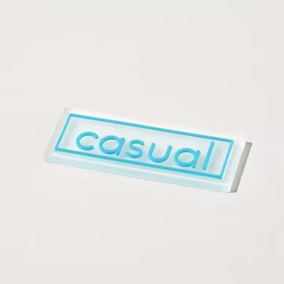 Custom Logo Transparent Modern Silicone Heat Transfer Label with Heat Cut for Garment and Clothing