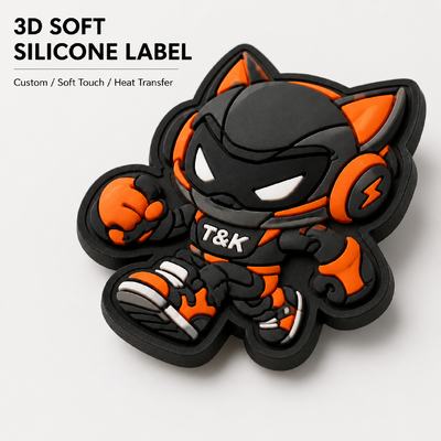 Custom Cute Cartoon Character Rubber PVC Patch Soft Mold Injection