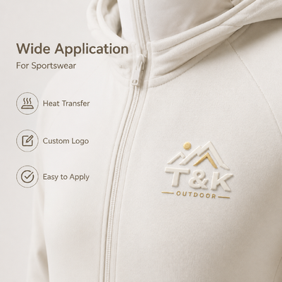 3D Embossed Logo Eco-Friendly Customized Design Rubber Badge Silicone Heat Transfer Patch