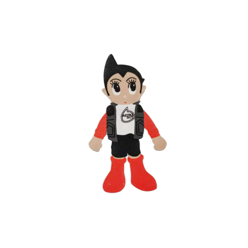3D Effect Silicone Transfer Hot Stamping Clothing Main Label Animation Image