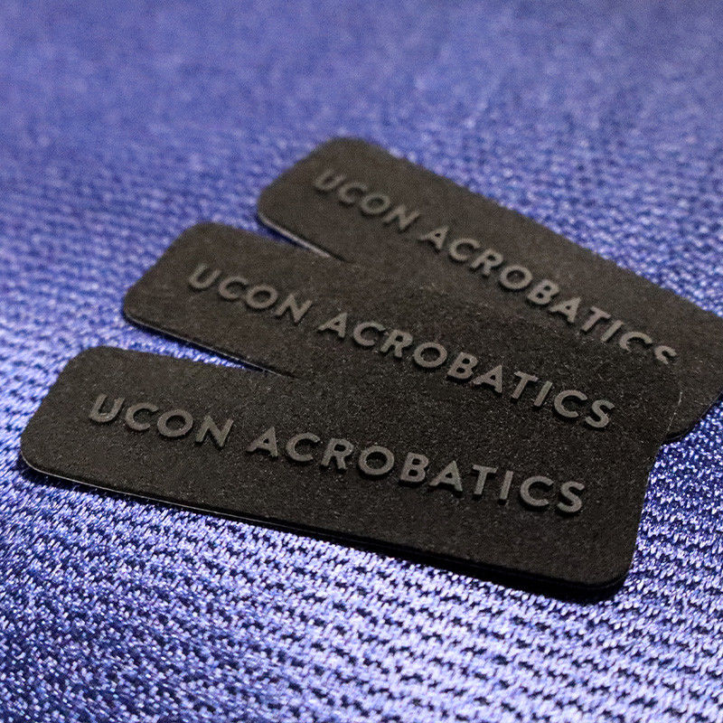 Customized Silicone Embossed 3D Logo Heat Transfer Label For Clothing