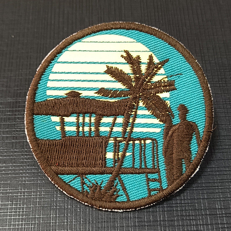 Custom Heat Press 3D Puff LOGO Badges Embroidered Patch Sew on Iron on Clothing Patches Custom Embroidery Patch