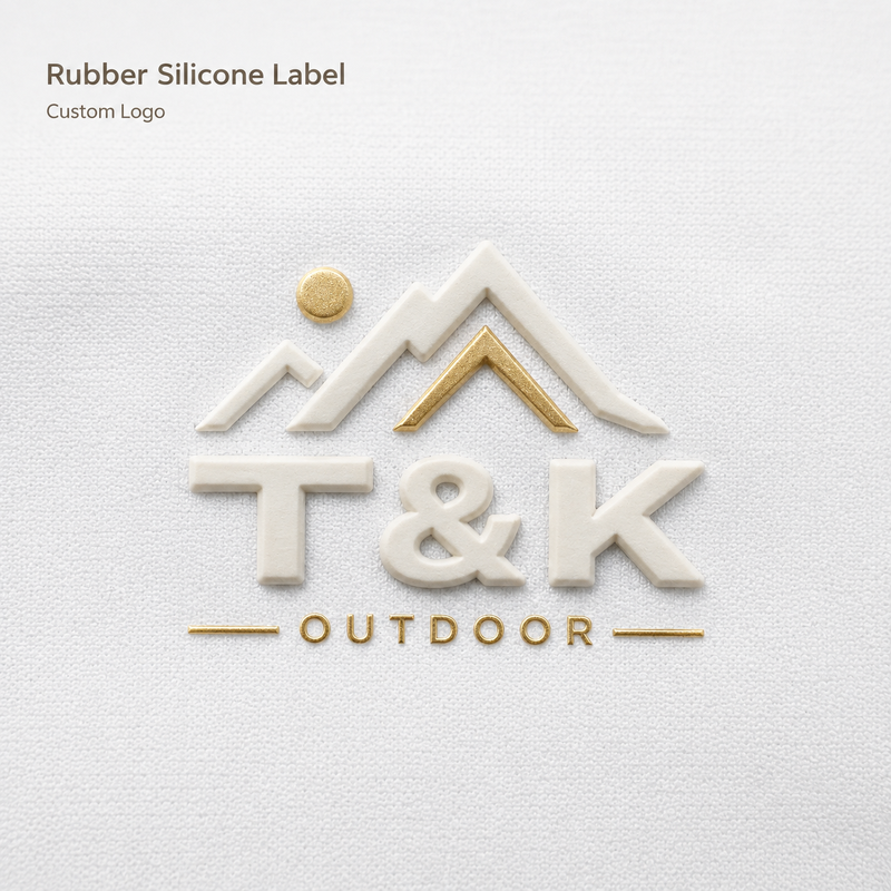 3D Embossed Logo Eco-Friendly Customized Design Rubber Badge Silicone Heat Transfer Patch