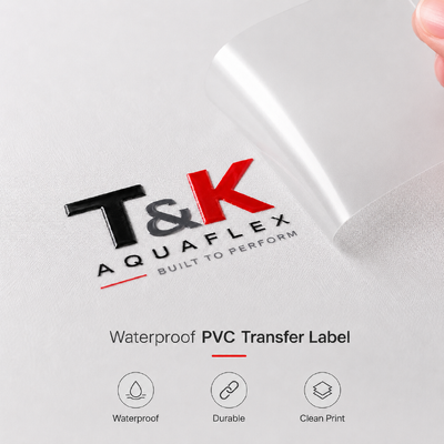 Waterproof PVC Transfer Labels for Custom Apparel Logo Branding Sportswear Jackets Bags Uniforms and Fashion Garments